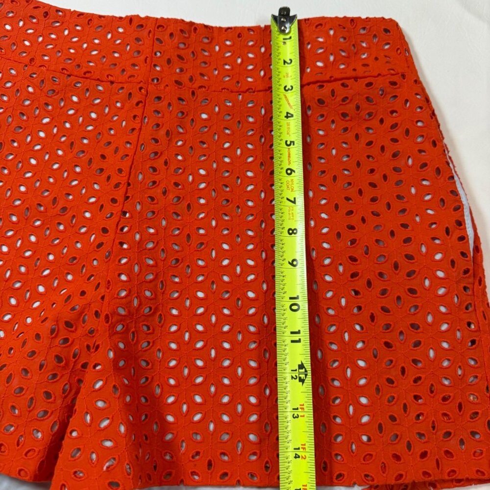 Never A Wallflower Amy Shorts Womens Eyelet Orange Size L Cotton (bin Y117) - Picture 5 of 9